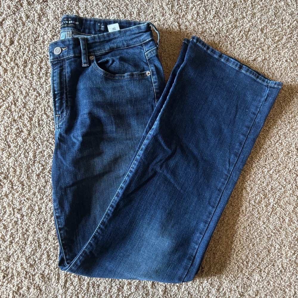 Lucky Brand Dark Blue Straight Leg Sweet Boot Cut Jeans